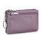 Soft Genuine Leather Zipper Wallet For Women Large Capacity Coin Purse With Keychain 14