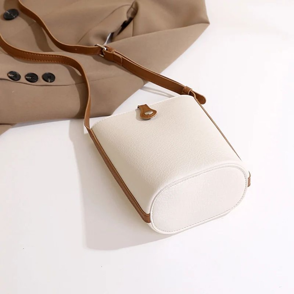 Elegant Everyday Womens Soft PU Leather Handbag Large Capacity Shoulder Crossbody Bag 1