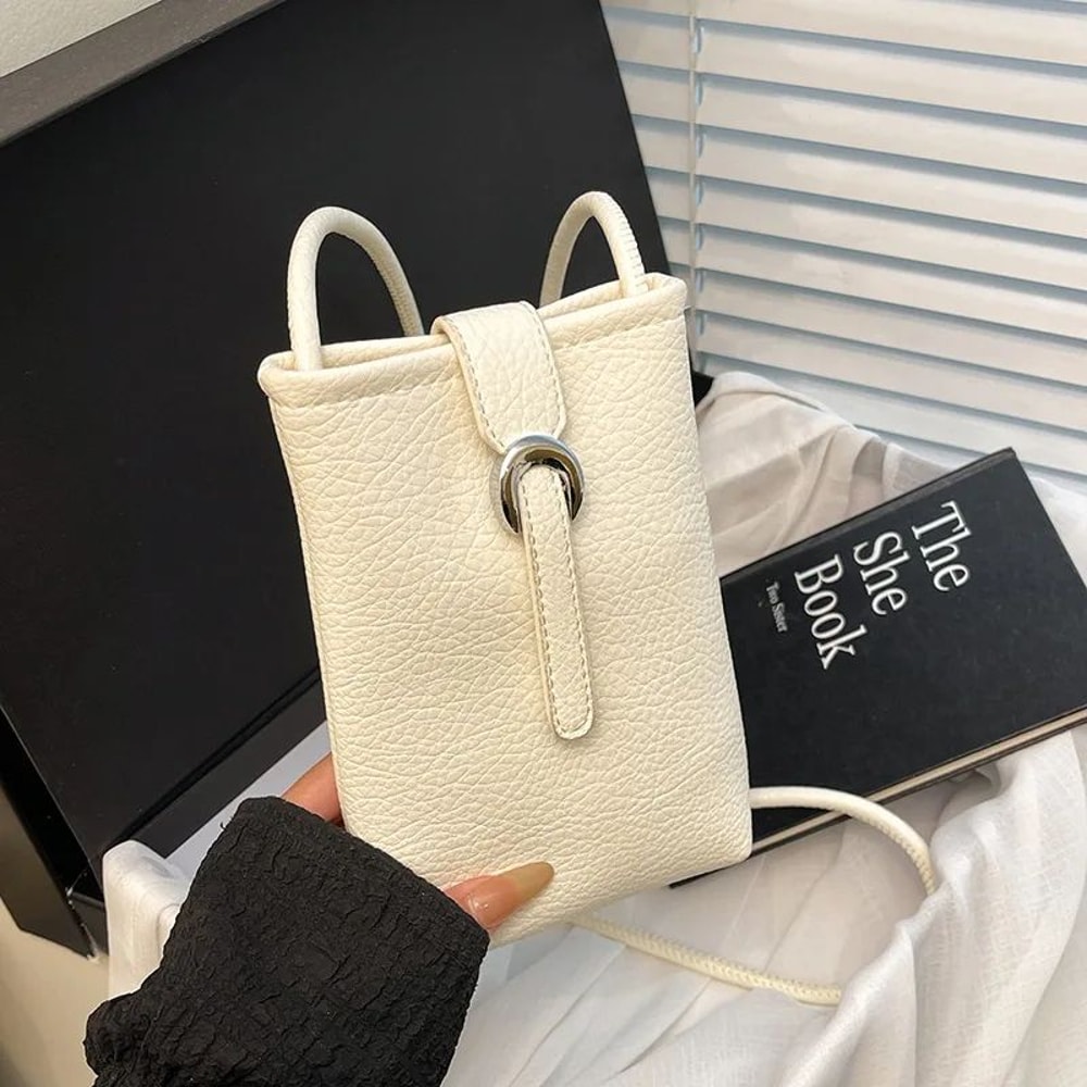 Everyday Carry PU Leather Shoulder Bag For Women Large Capacity Crossbody Phone Purse 0