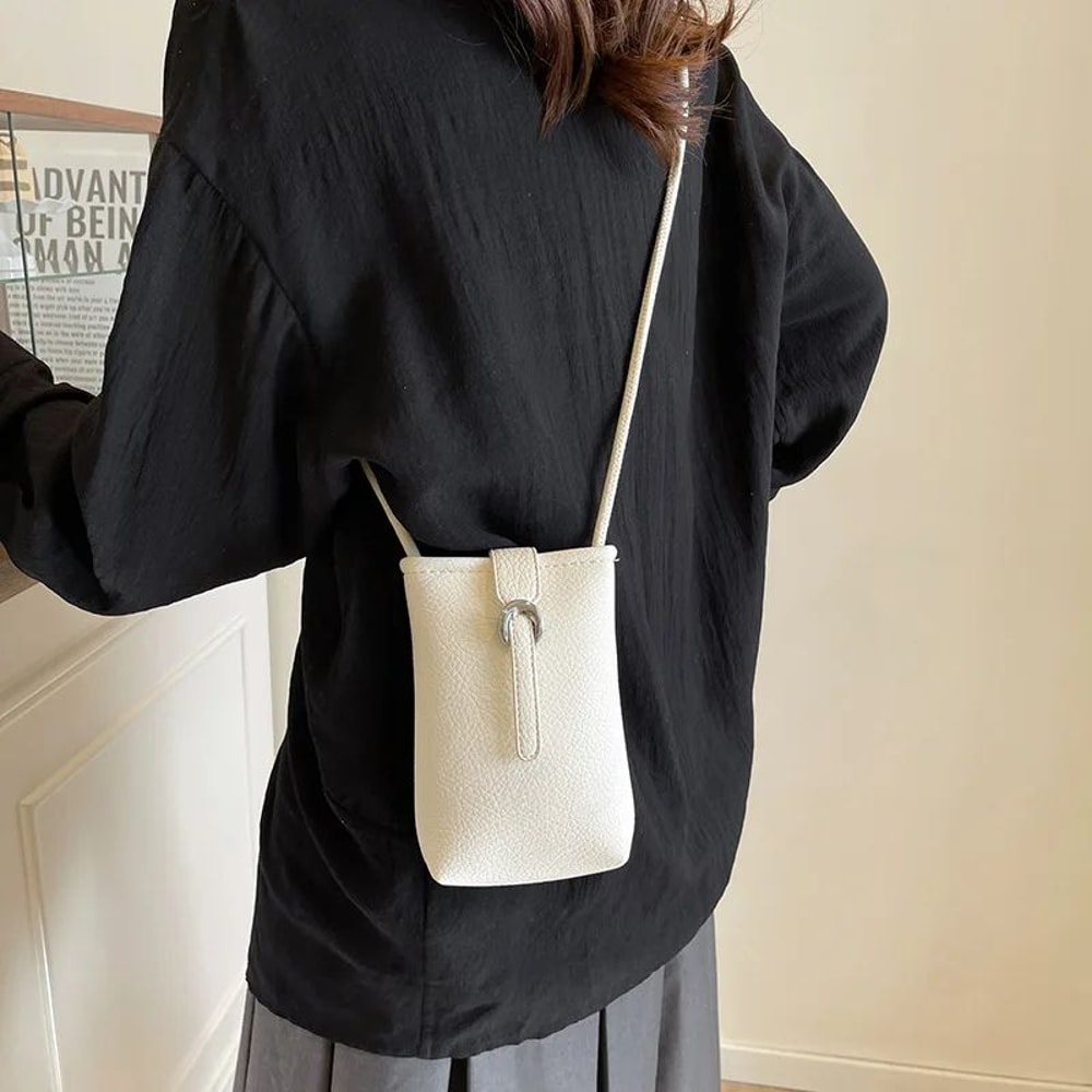 Everyday Carry PU Leather Shoulder Bag For Women Large Capacity Crossbody Phone Purse 1