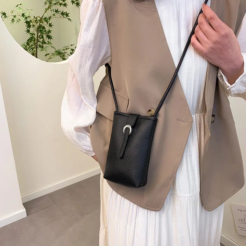 Everyday Carry PU Leather Shoulder Bag For Women Large Capacity Crossbody Phone Purse 3