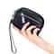 Genuine Leather DoubleZip Wristlet Wallet For Women Large Capacity Card Holder Coin Purse 1