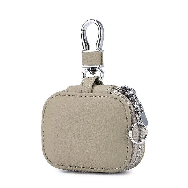 Premium Genuine Leather Key Earphone Organizer Pouch Universal Unisex Protective Case 13