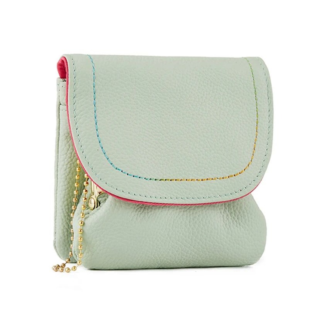 Genuine Leather Wallet For Women Cowhide LargeCapacity Card Coin Organizer 14