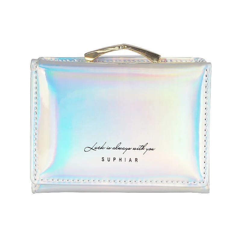 PU Leather Wallet Womens Compact Clutch Short Hasp Card Holder Wallet With Coin Pocket 8