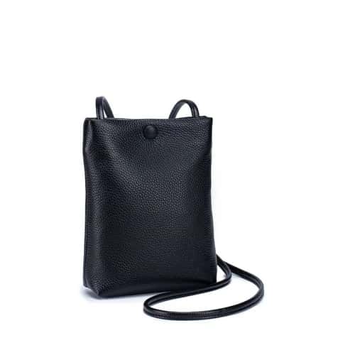 Everyday Ready genuine leather crossbody bag - large capacity leather handbag with Phone Pocket & Card Slots