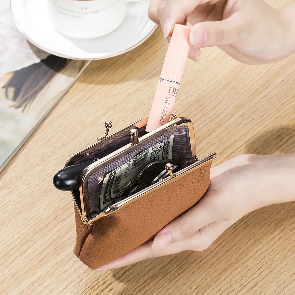 Everyday Genuine Leather Womens Wallet Small Hasp Coin Purse With Roomy Change Storage 3