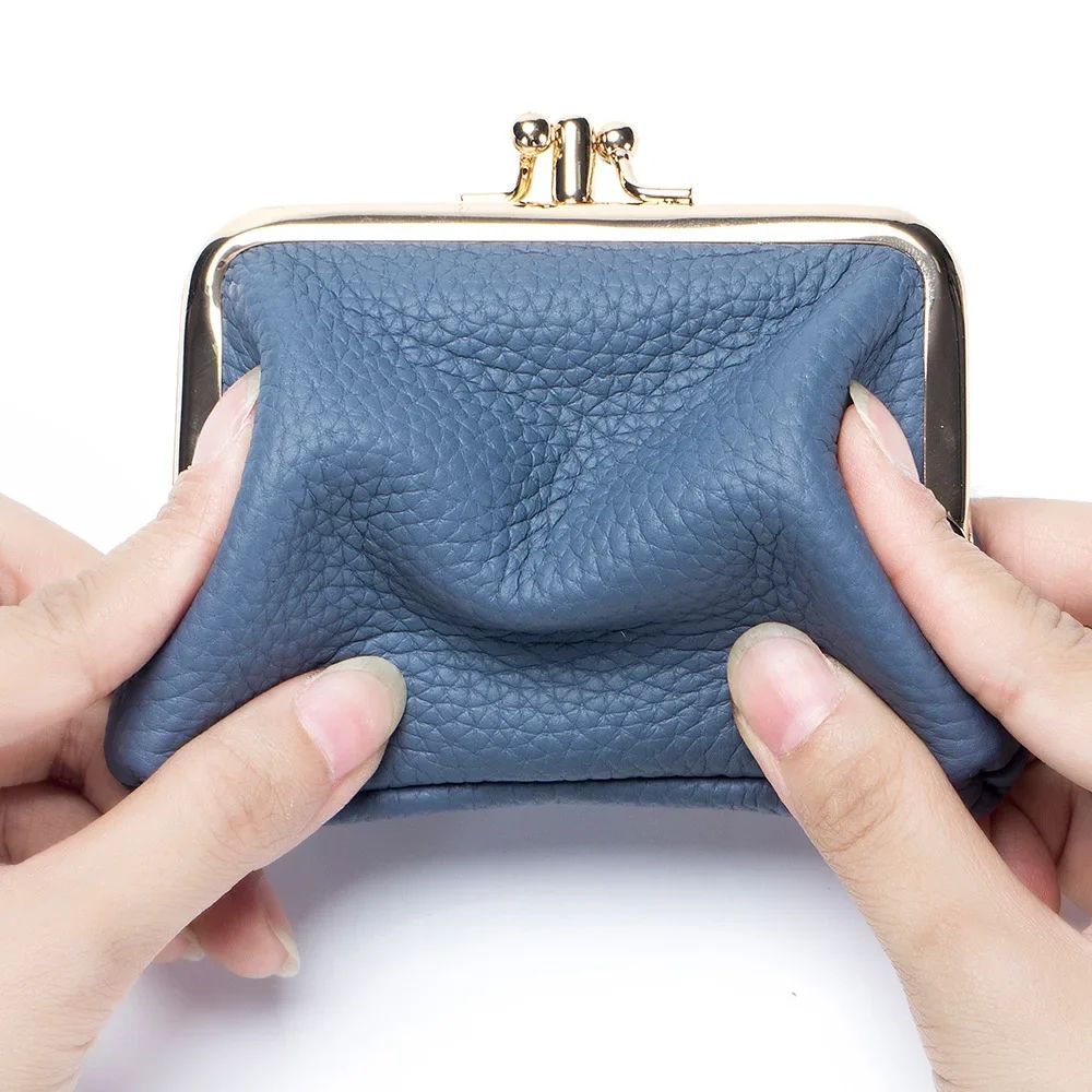 Everyday Genuine Leather Womens Wallet Small Hasp Coin Purse With Roomy Change Storage 4