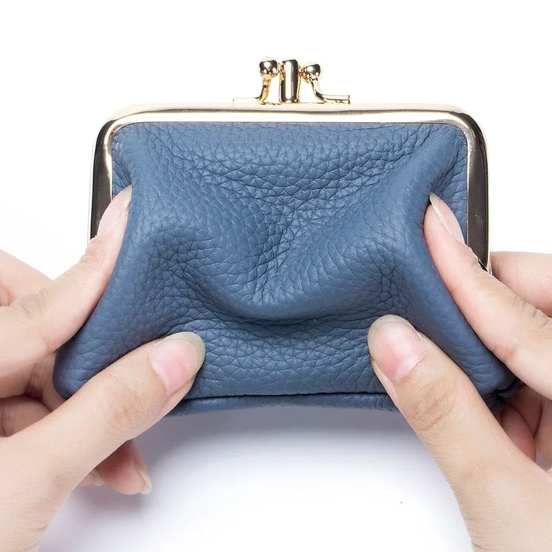 Everyday Genuine Leather Womens Wallet Small Hasp Coin Purse With Roomy Change Storage 4