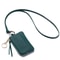 Genuine Leather Keychain Wallet Mini Card Holder With Zipper Coin Pouch 6