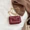Elegant Embroidered Mini Chain Crossbody Bag Stylish Women Handbag With Chain Strap Compact Squar 3