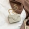 Elegant Embroidered Mini Chain Crossbody Bag Stylish Women Handbag With Chain Strap Compact Squar 4
