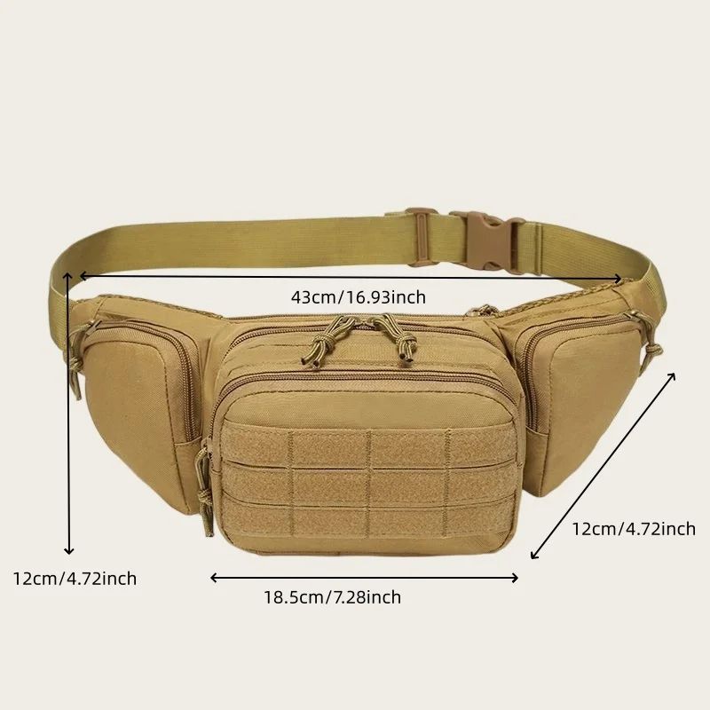 AllPurpose Tactical Outdoor Waist Pack Versatile Hiking Waist Pack Tactical Waist Bag For Travel 5