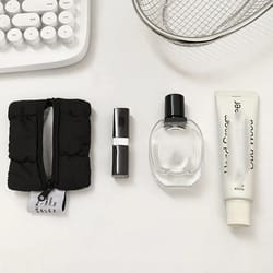 cloud mini coin purse & lipstick pouch - small makeup bag + key case