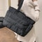 Minimalist Puffy Nylon Tote Bag For Women Lightweight LargeCapacity Everyday Handbag 2