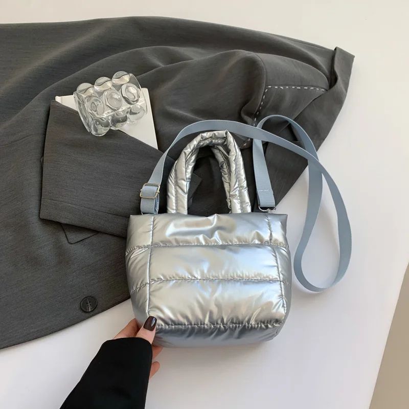 Puffer Tote Bag For Women Quilted Lightweight LargeCapacity Shoulder Handbag With Adjustable Strap 10