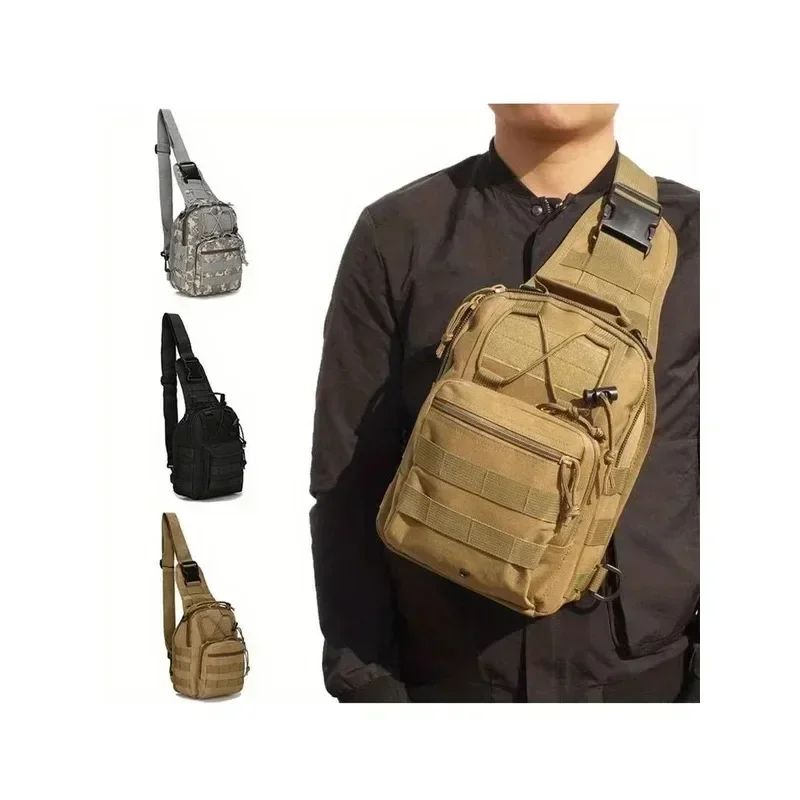 Outdoor Tactical Sling Chest Pack Compact Hiking Chest Pack For Cycling Fishing 4