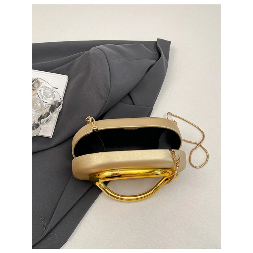 Elegant Satin Evening Clutch Bag With Chain Strap For Weddings And Parties 4