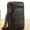 Rugged Mens Leather Waist Crossbody Bag Convertible Belt Sling With Long Strap 7