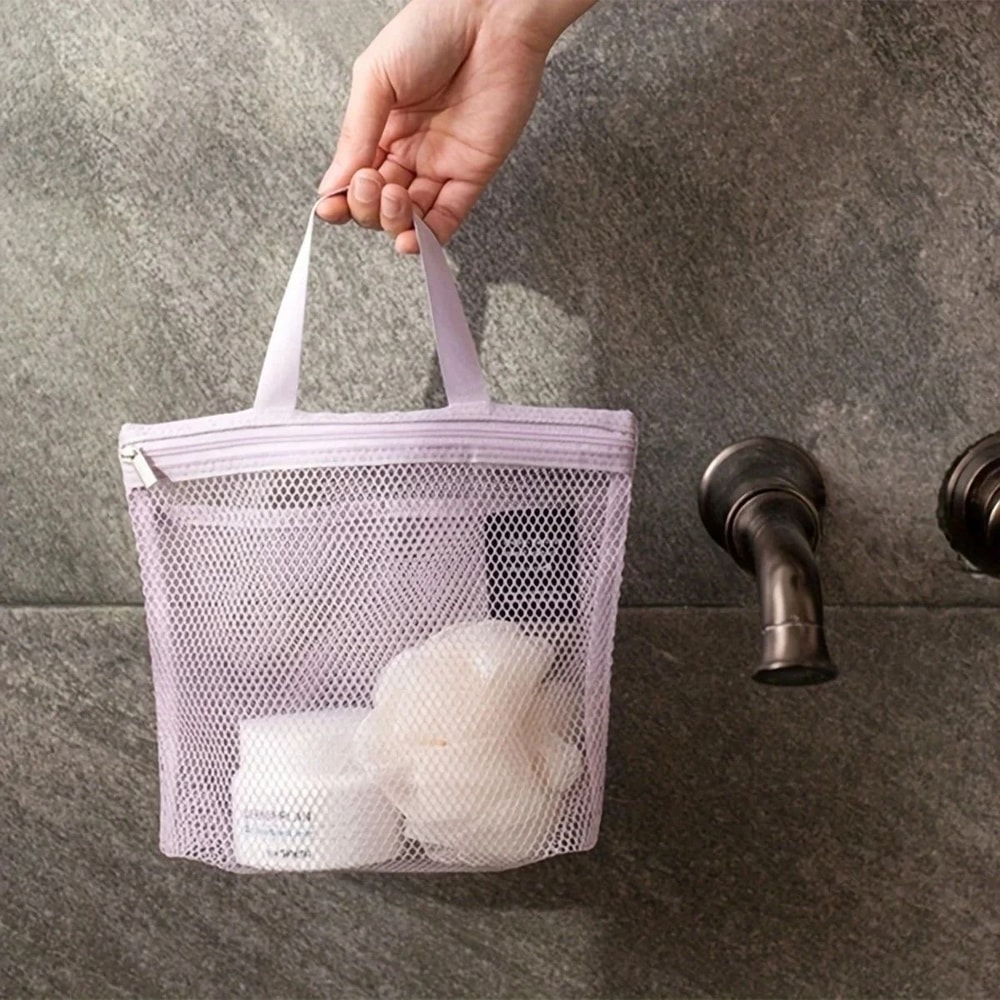 Breathable Mesh Makeup Toiletry Storage Bag Lightweight LargeCapacity Organizer 8