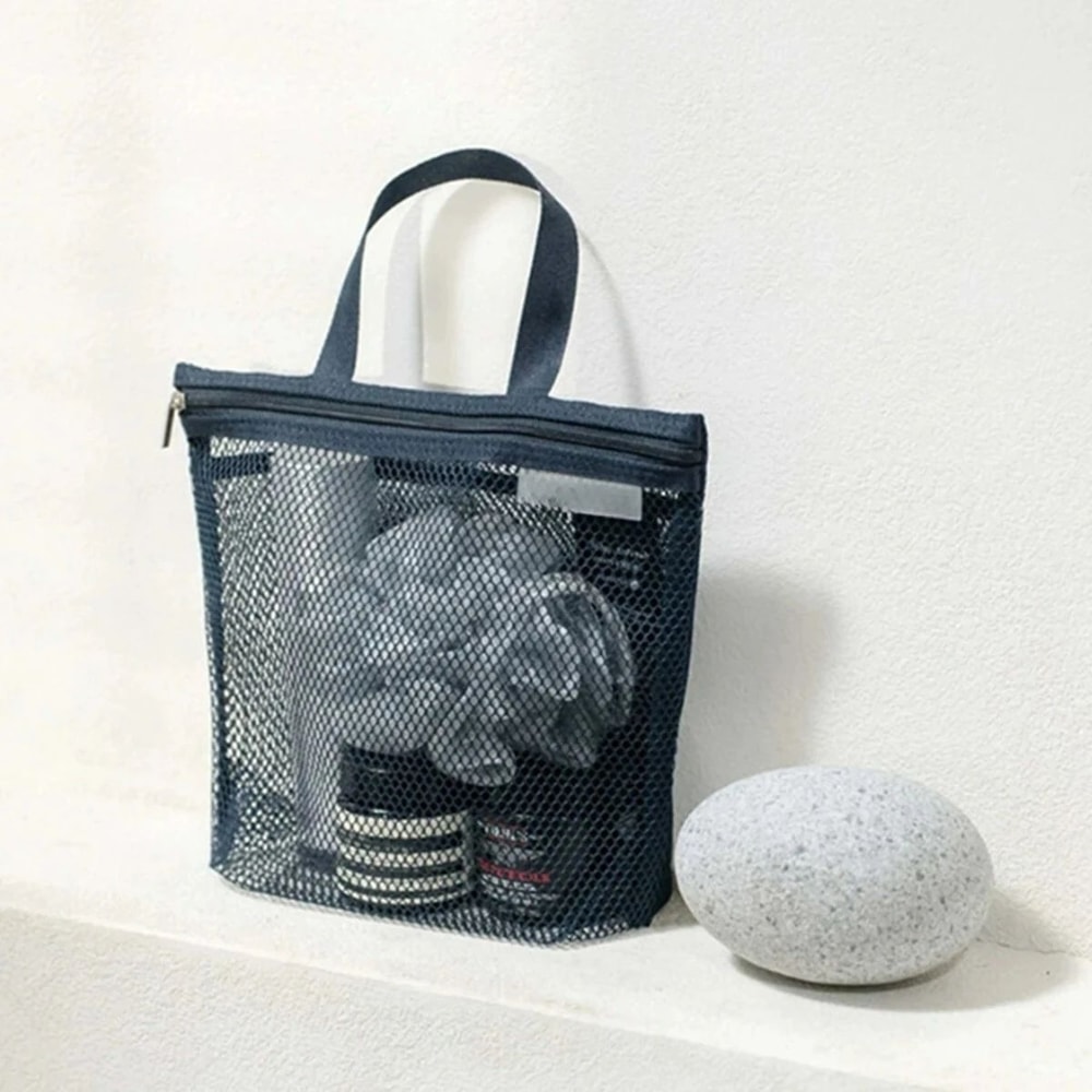 Breathable Mesh Makeup Toiletry Storage Bag Lightweight LargeCapacity Organizer 9