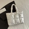 LargeCapacity Quilted Puffer Tote Bag For Women Lightweight Waterproof Shoulder Bag 5