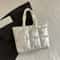 LargeCapacity Quilted Puffer Tote Bag For Women Lightweight Waterproof Shoulder Bag 7