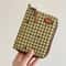 Vintage Canvas Plaid Passport Holder Travel Document Organizer 2