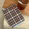 Vintage Canvas Plaid Passport Holder Travel Document Organizer 4