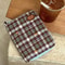 Vintage Canvas Plaid Passport Holder Travel Document Organizer 4