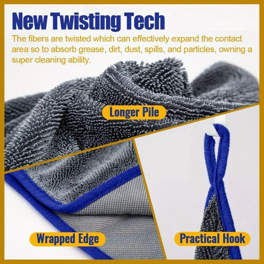 Premium UltraAbsorbent Extra Large Microfiber Drying Towel QuickDry LintFree Car Drying Towel 4