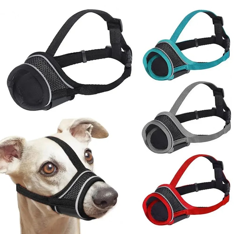 Breathable Adjustable Dog Muzzle For Calm Walks Safer Handling 0
