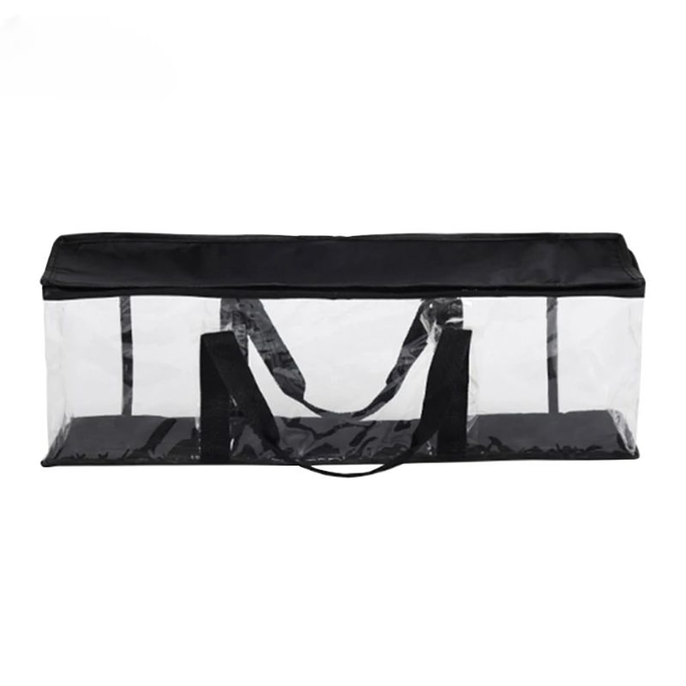 Large Clear Zipper Storage Bag For DVDs CDs Comics Portable Transparent Collection Organizer 6