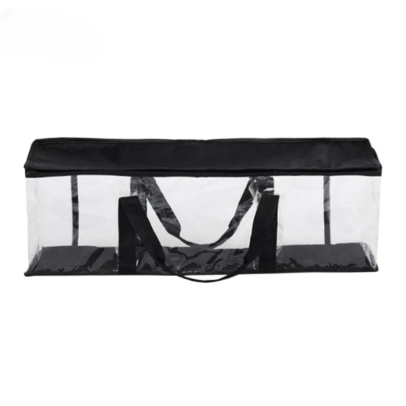 Large Clear Zipper Storage Bag For DVDs CDs Comics Portable Transparent Collection Organizer 6