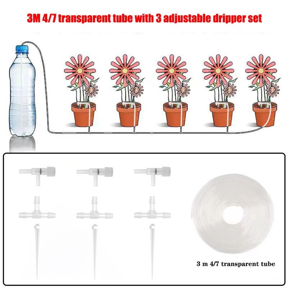 SmartSave Pro Drip Irrigation Kit With Regulating Valve Precision Potted Plant Watering System For 6