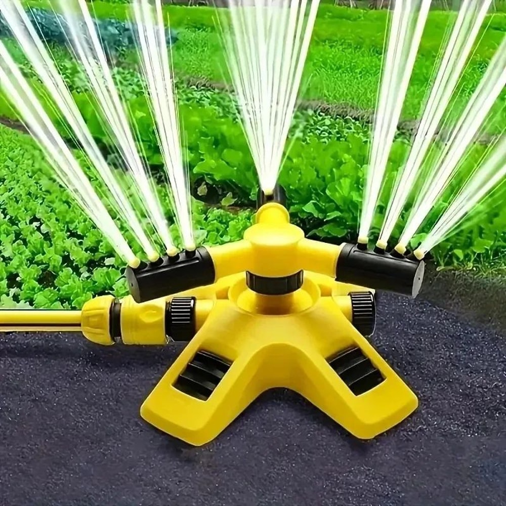 360 Rotating Lawn Sprinkler Set With Adjustable Spray Arms For LargeArea Watering 0