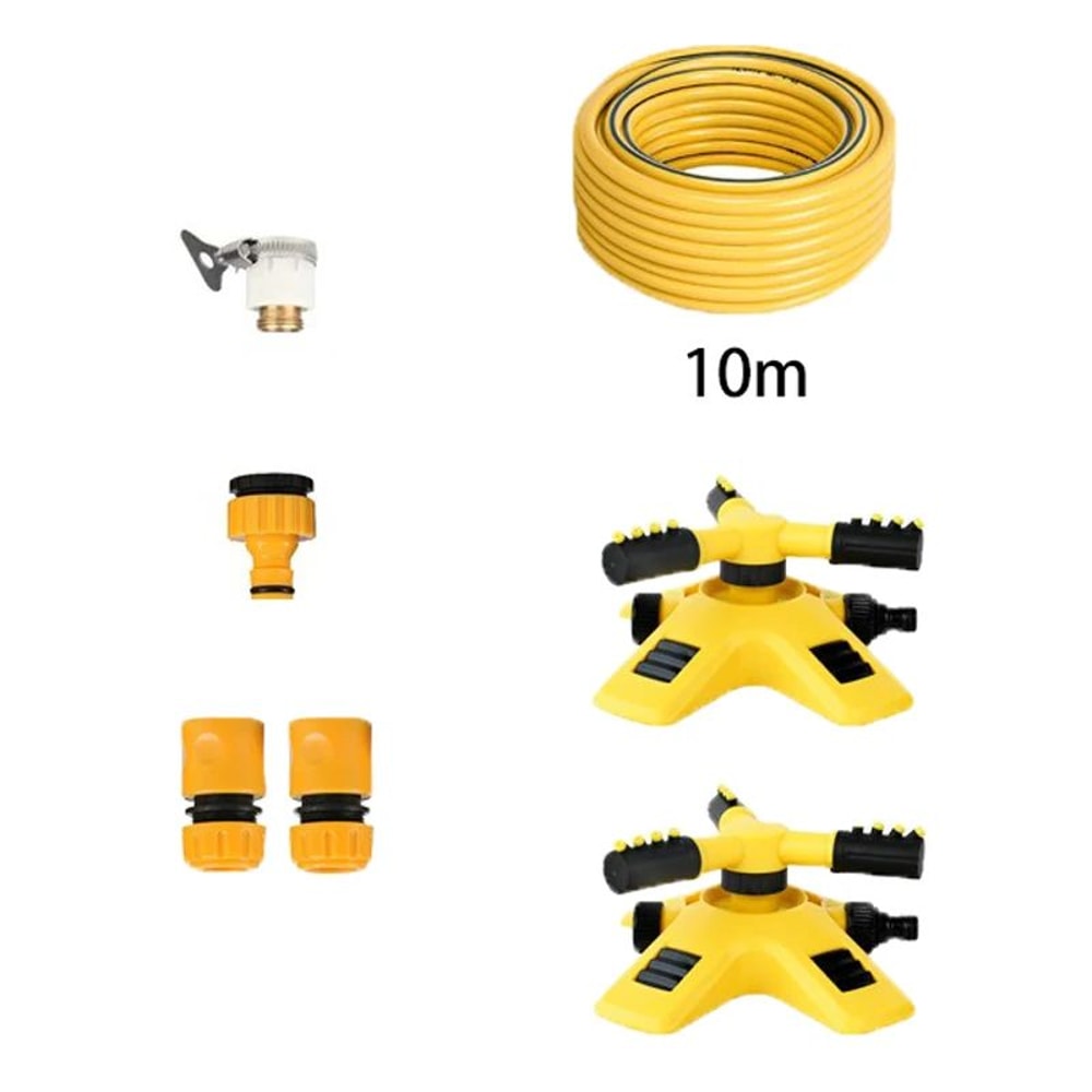 360 Rotating Lawn Sprinkler Set With Adjustable Spray Arms For LargeArea Watering 6