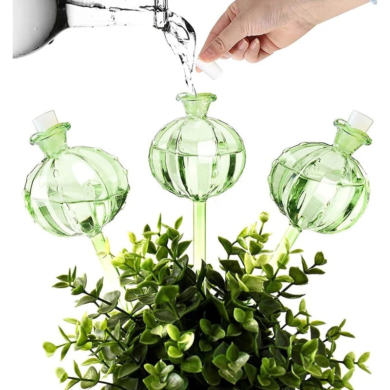 Glass SelfWatering Plant Bulbs Automatic Watering Globes For Indoor Plants 3