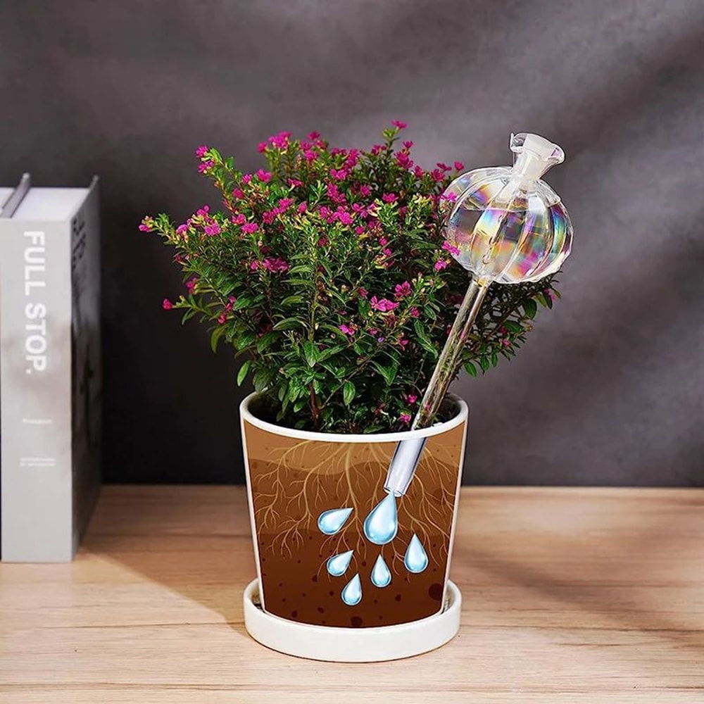 Glass SelfWatering Plant Bulbs Automatic Watering Globes For Indoor Plants 4