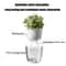 ClearView SelfWatering Planter Pot Double Layer Transparent Pot For Succulents And Small Plants 2