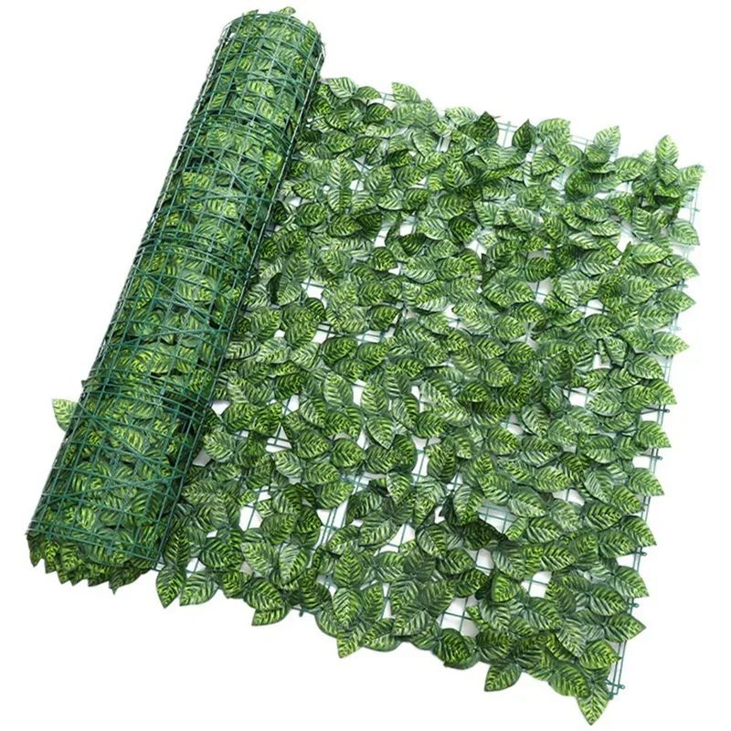 LushView Artificial Green Leaf Privacy Fence For Balcony Garden 2