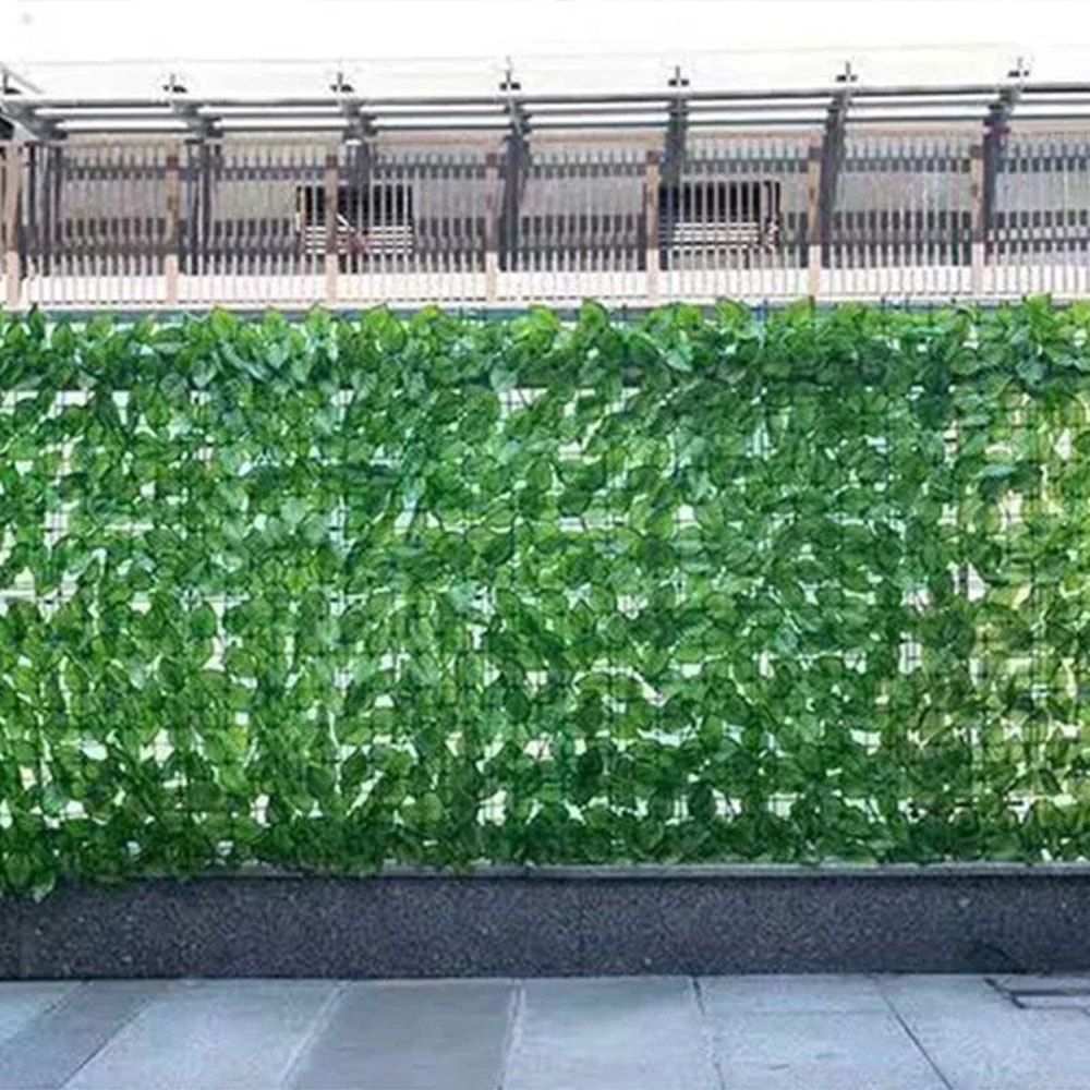 LushView Artificial Green Leaf Privacy Fence For Balcony Garden 4