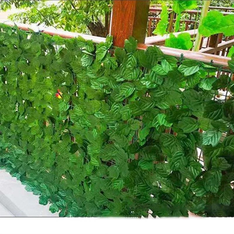 LushView Artificial Green Leaf Privacy Fence For Balcony Garden 5