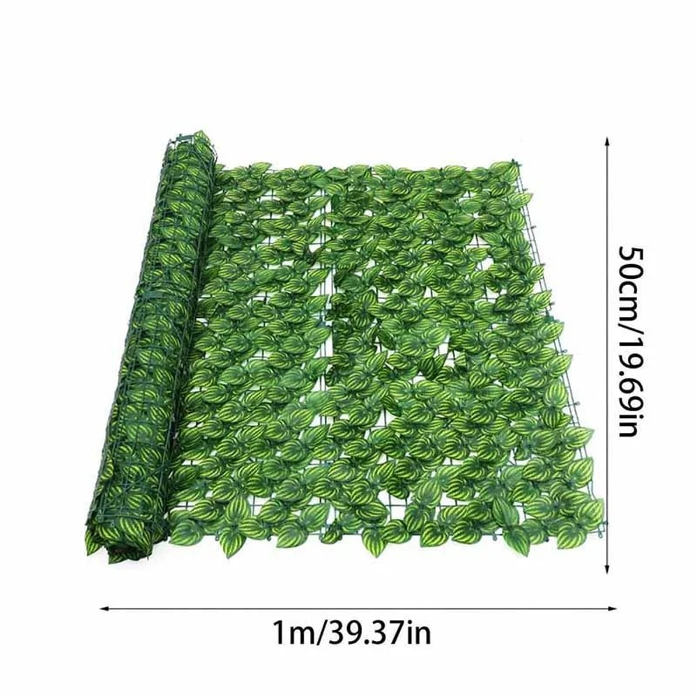 LushView Artificial Green Leaf Privacy Fence For Balcony Garden 6