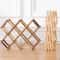 Foldable Wooden Wine Rack Countertop Organizer 310 Bottle Display Holder Stand 2