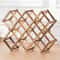 Foldable Wooden Wine Rack Countertop Organizer 310 Bottle Display Holder Stand 4