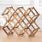Foldable Wooden Wine Rack Countertop Organizer 310 Bottle Display Holder Stand 7