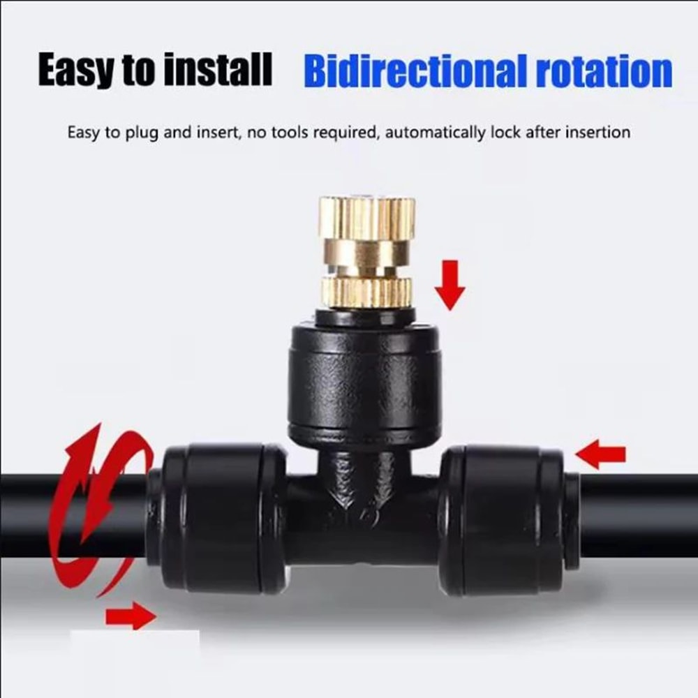 14 635mm QuickConnect Tee Elbow Water Connector With Micro Tubing Cutter For Drip Irrigation And A 2