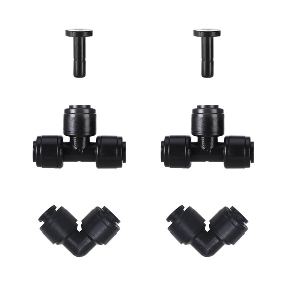 14 635mm QuickConnect Tee Elbow Water Connector With Micro Tubing Cutter For Drip Irrigation And A 14