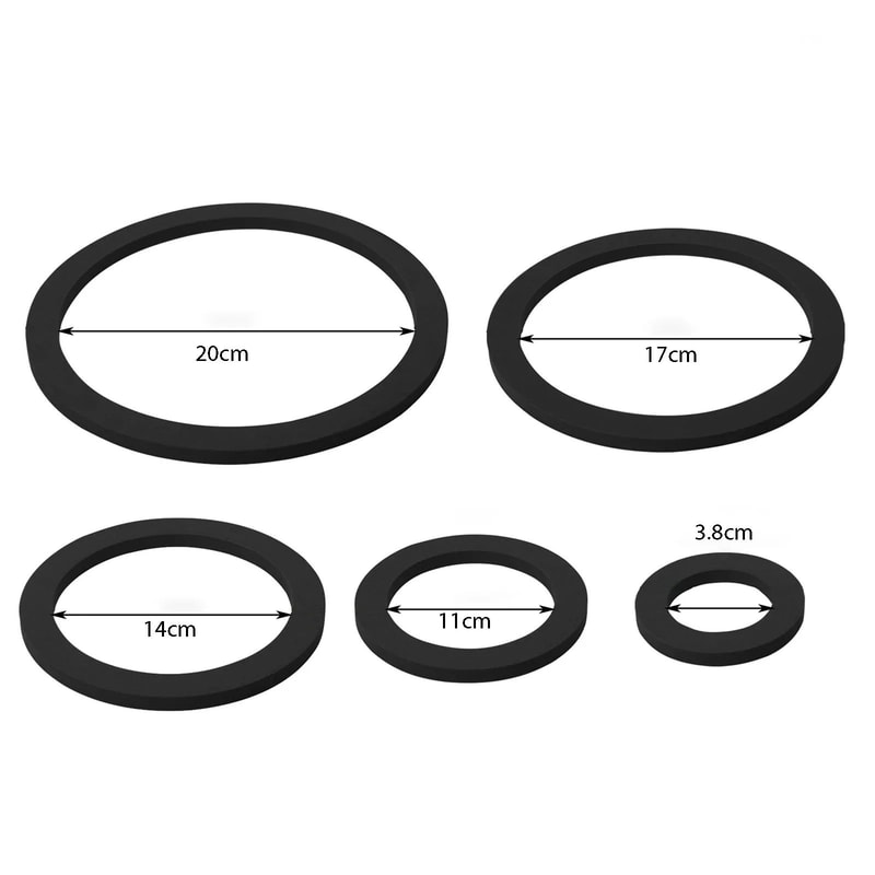 EVA Foam Aquarium Feeding Ring Set 5 Sizes Floating Plant Corral Pack Of 5 2